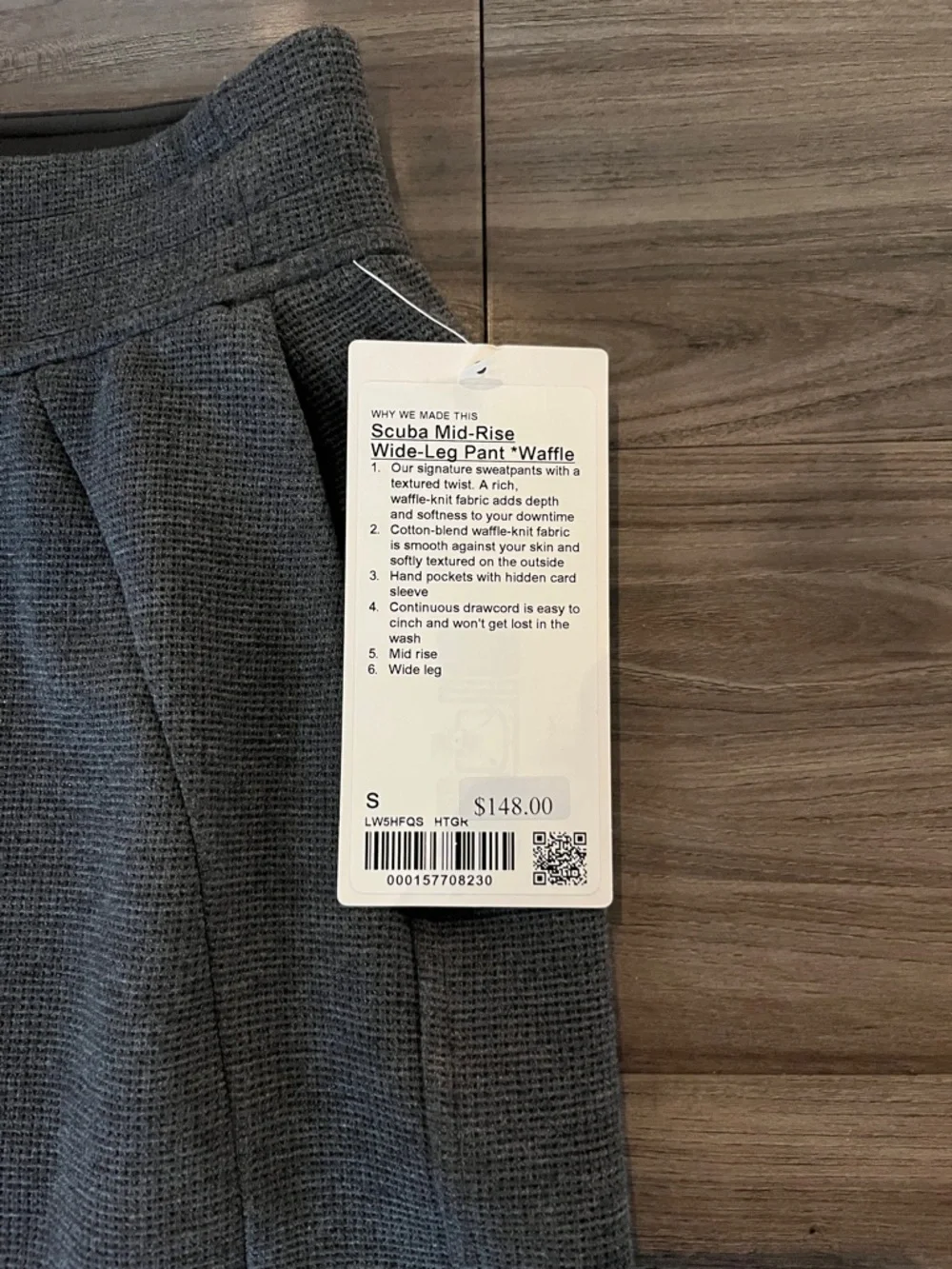 lululemon athletica Gray Wide-Leg Knit Pants - Picture 2 of 2